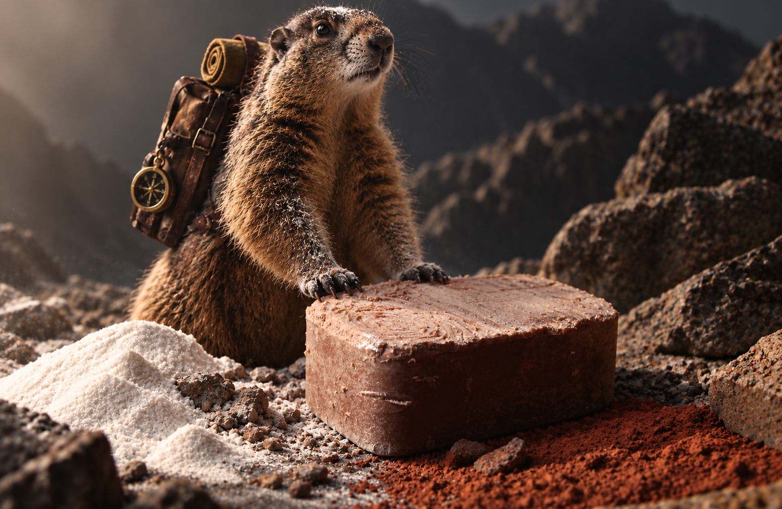Atlas - Cedarwood • Moroccan Red Clay • Pumice